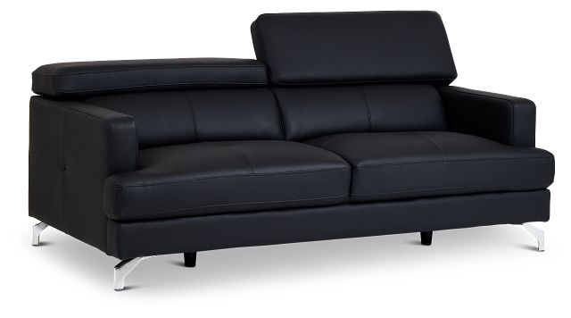 Marquez Black Micro Sofa