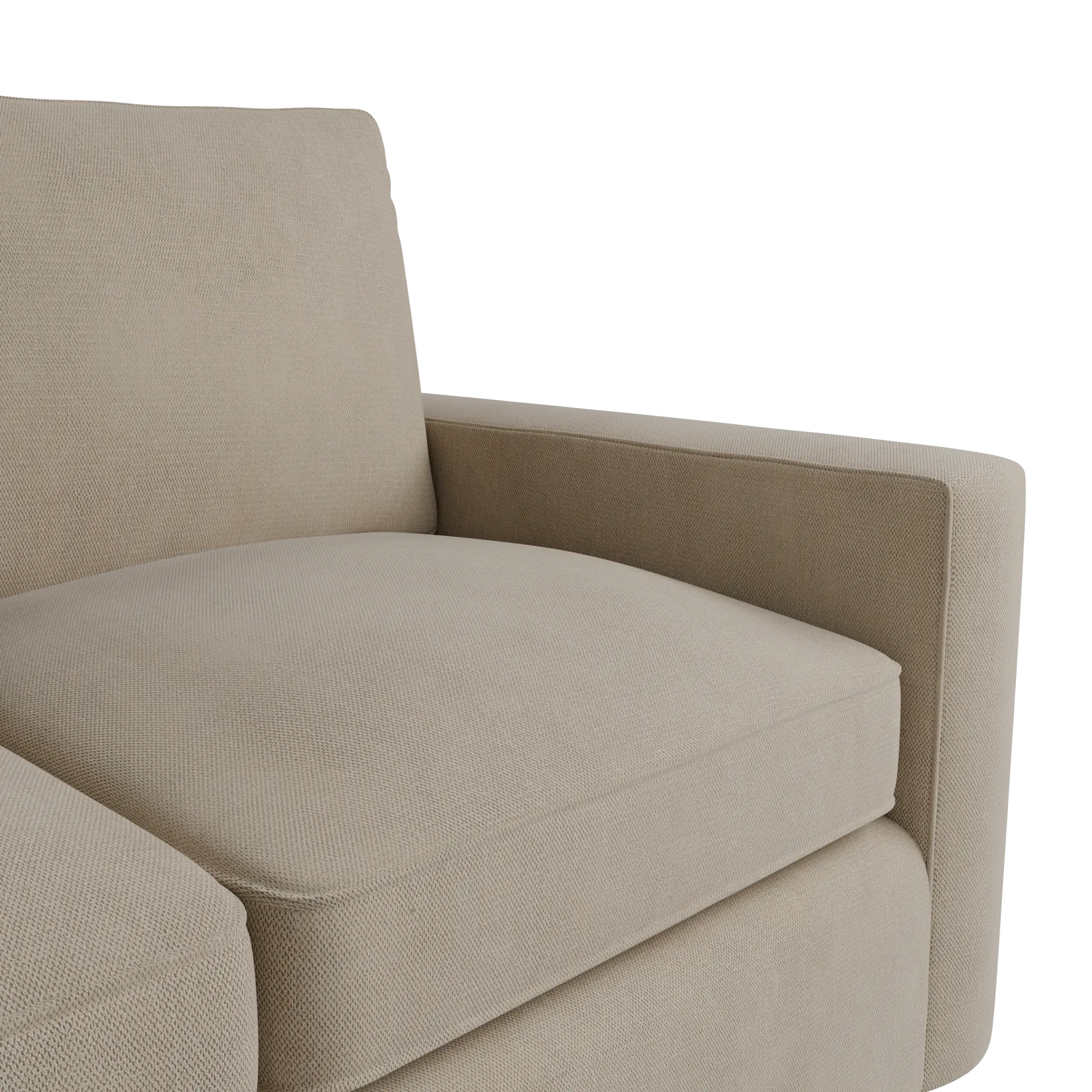 Siesta Peyton Beige Fabric Memory Foam Sleeper Siesta Peyton Beige Fabric Memory Foam Sleeper
