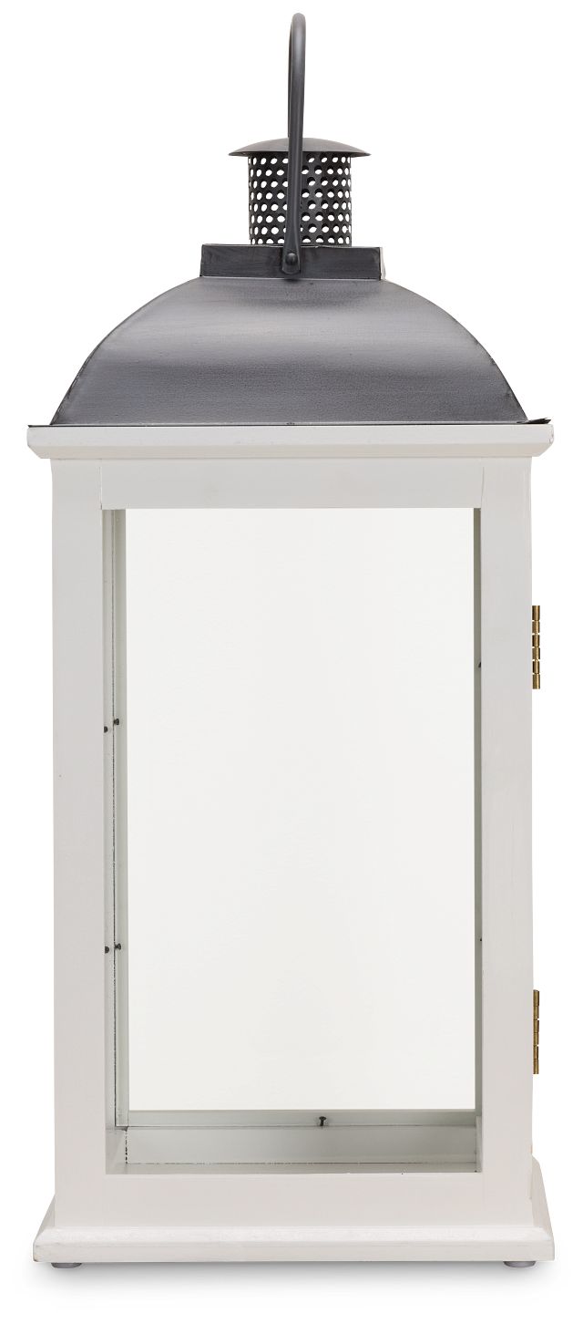 Greensville White Large Lantern