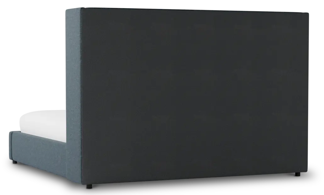 Captiva Elavation Dark Blue 60" Upholstered Shelter Bed Captiva Elavation Dark Blue 60" Upholstered Shelter Bed