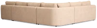 Alma Taupe Fabric Medium Right Chaise Sectional
