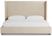 Captiva Sutton Beige 60" Upholstered Shelter Bed