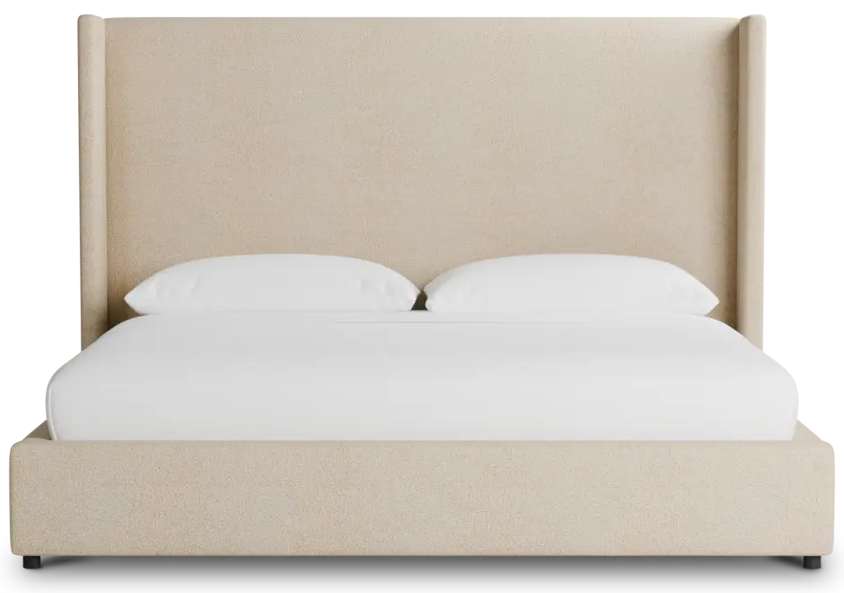 Captiva Sutton Beige 60" Upholstered Shelter Bed Captiva Sutton Beige 60" Upholstered Shelter Bed