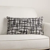 Network Black Lumbar Accent Pillow