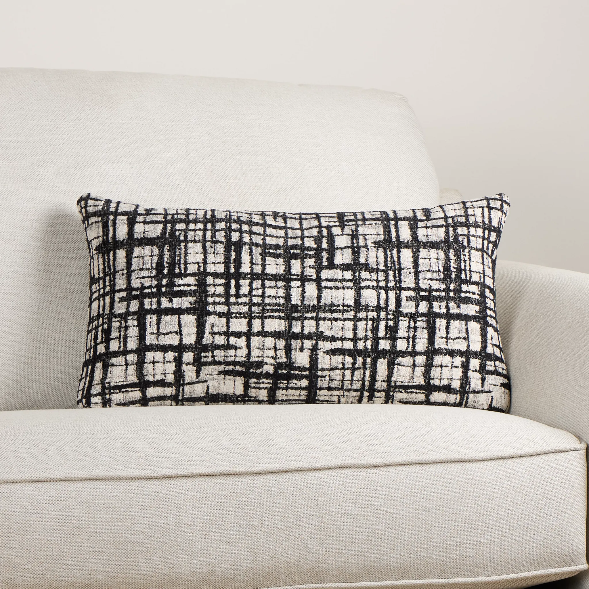 Network Black Lumbar Accent Pillow