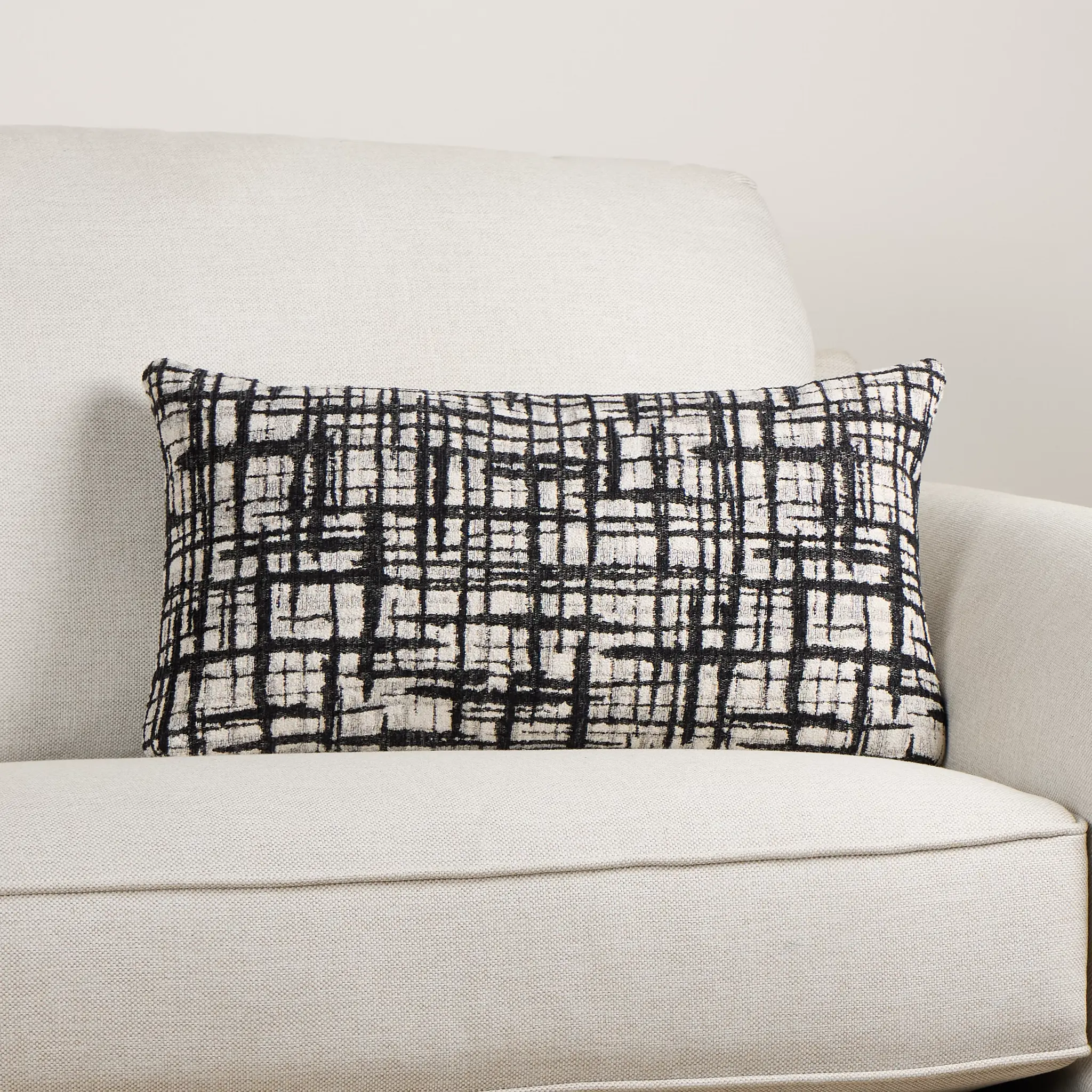 Network Black Lumbar Accent Pillow Network Black Lumbar Accent Pillow