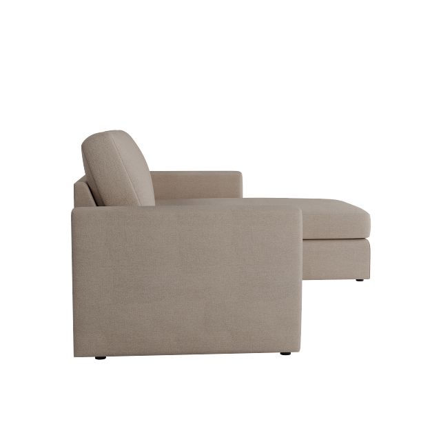 Citymod Beige Fabric Small Right Chaise Sectional