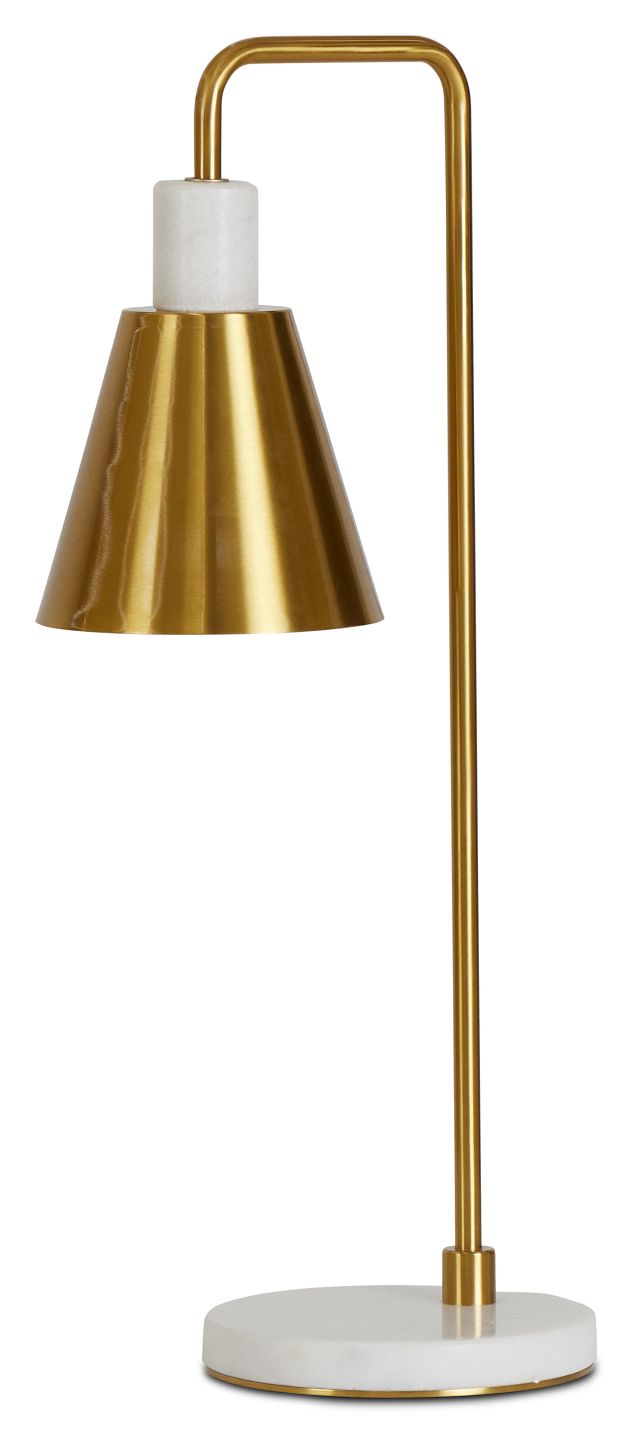 Alessi Gold Marble Table Lamp