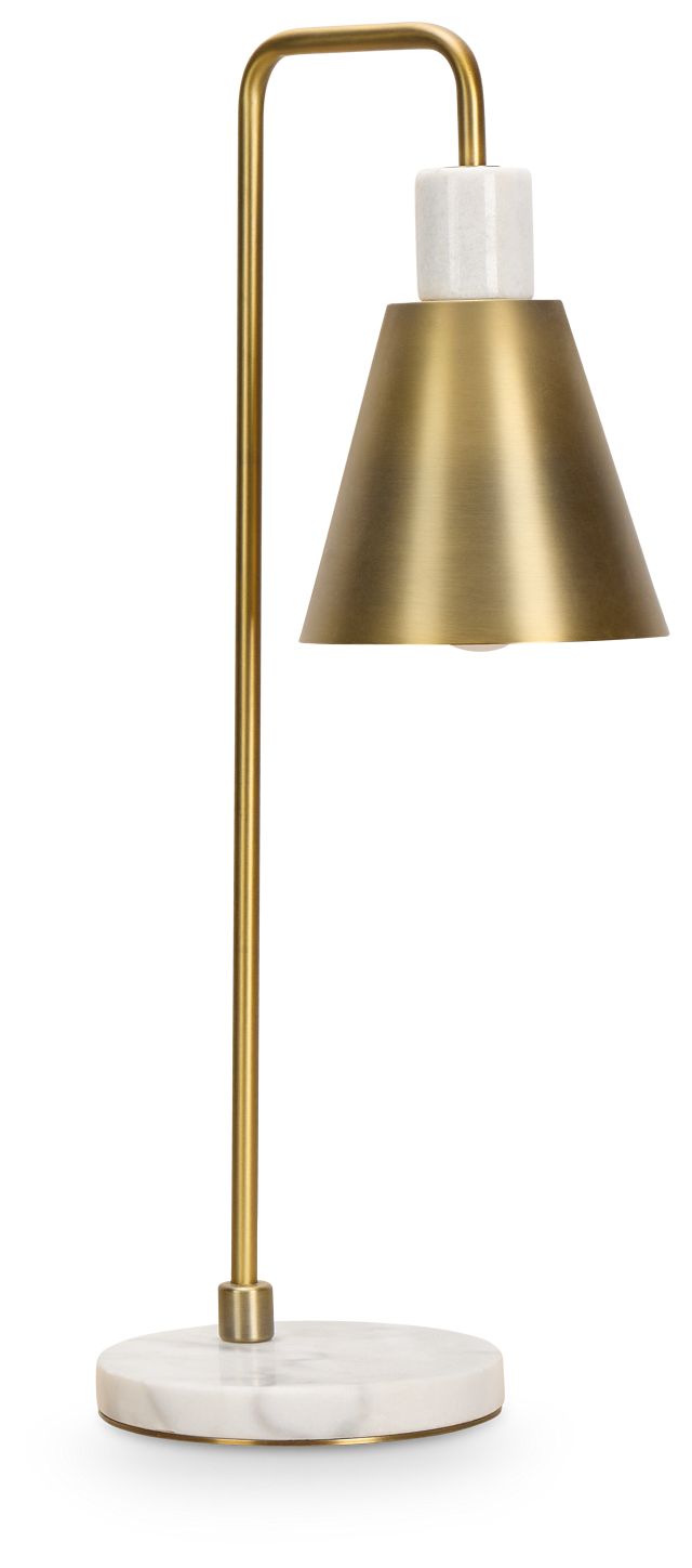 Alessi Gold Marble Table Lamp