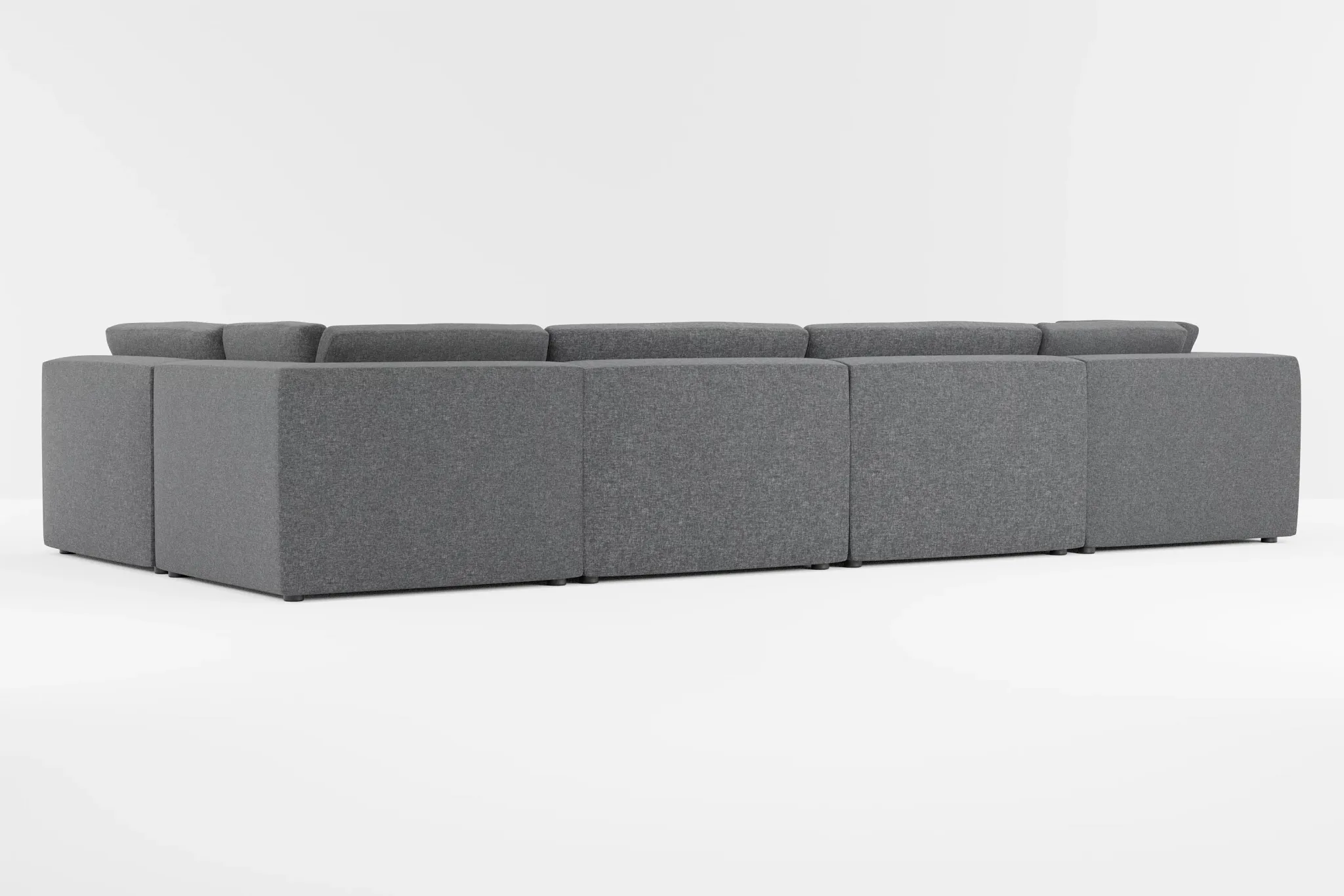 Destin Delray Dark Gray Fabric 8-piece Pit Sectional