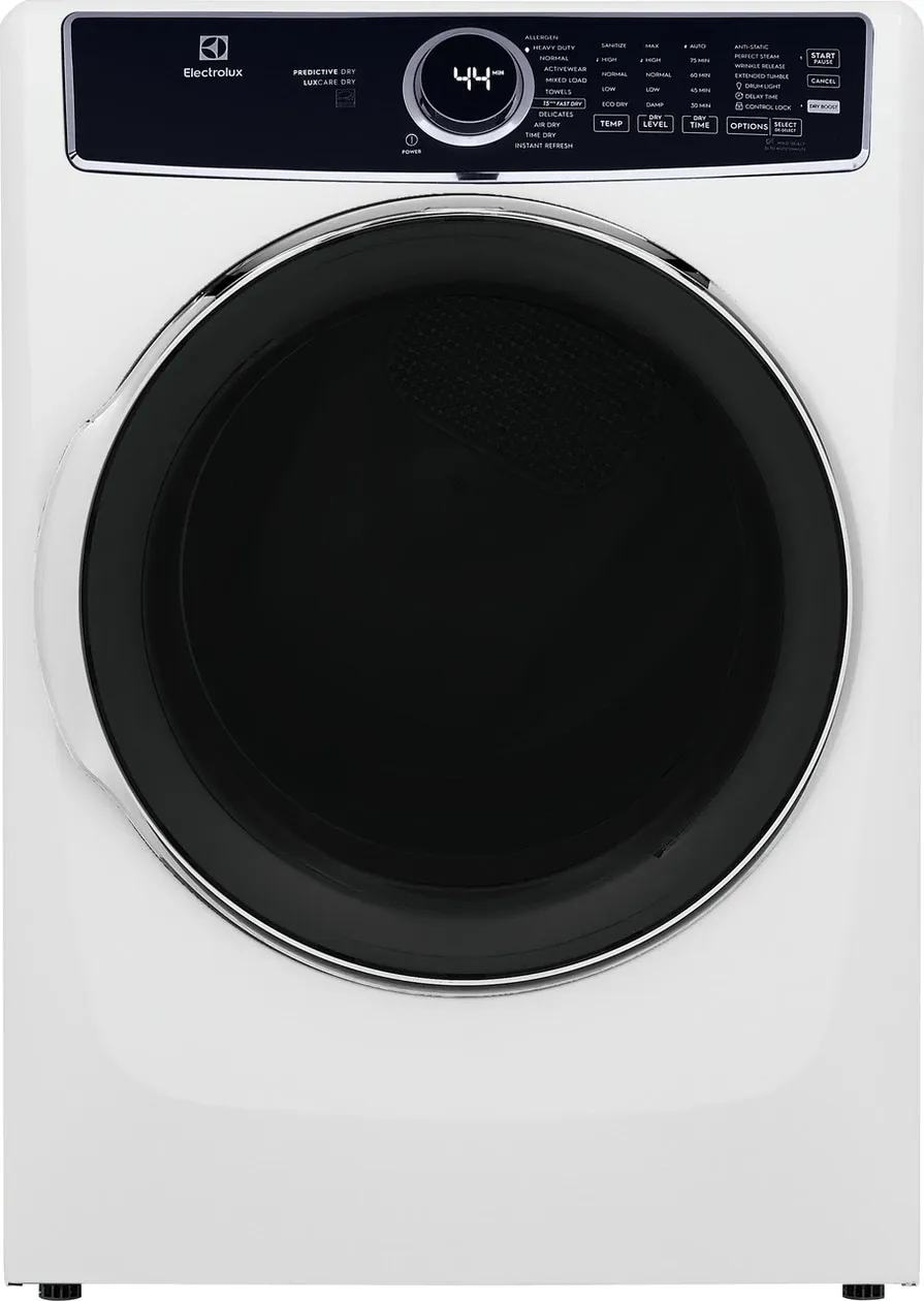 Electrolux 7637 Series White Front Load Gas Dryer