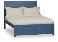 Charleston Dark Blue Panel Bed