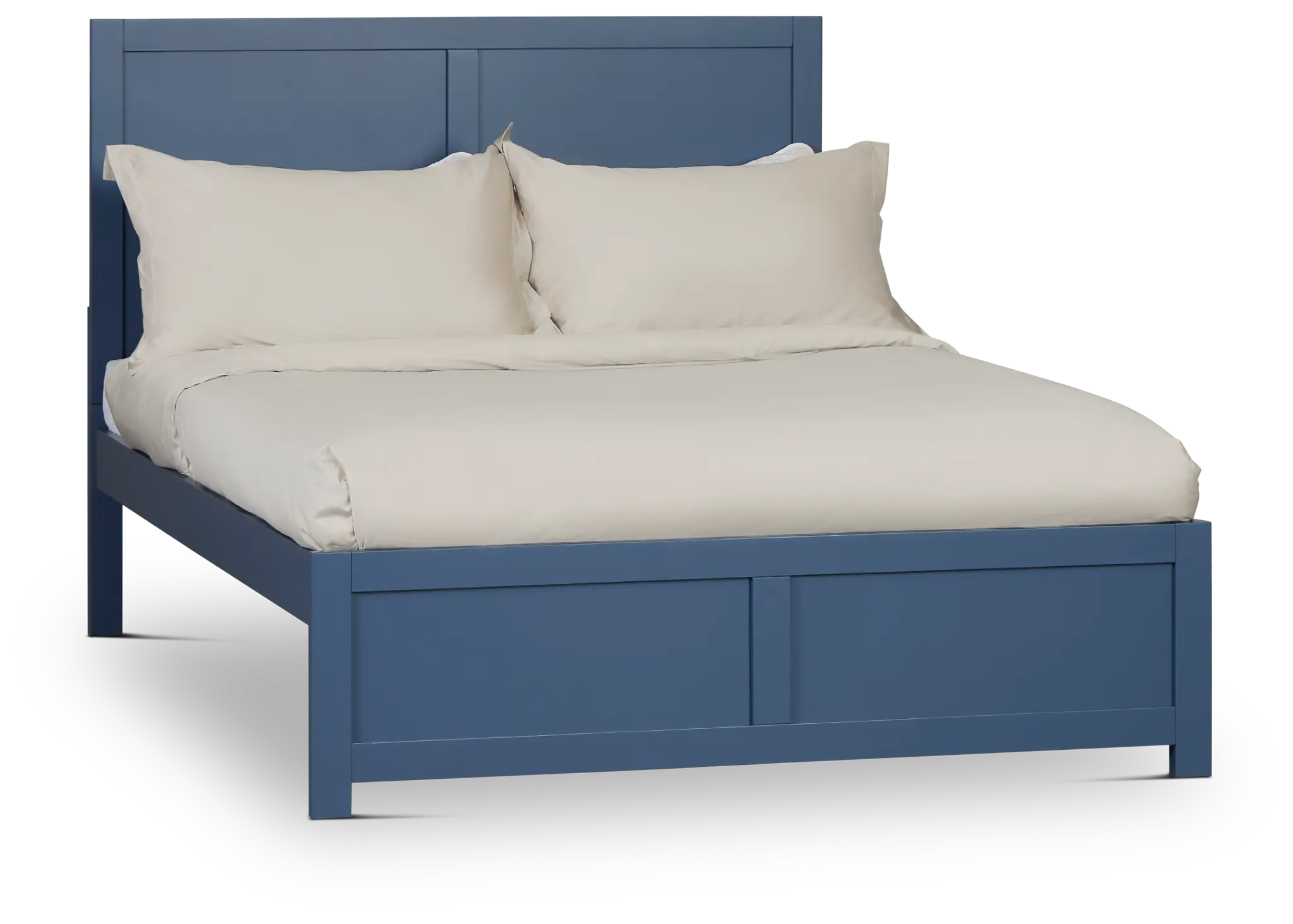 Charleston Dark Blue Panel Bed Charleston Dark Blue Panel Bed