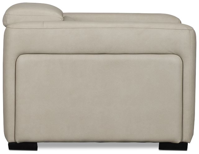 Melody Light Gray Micro Power Recliner