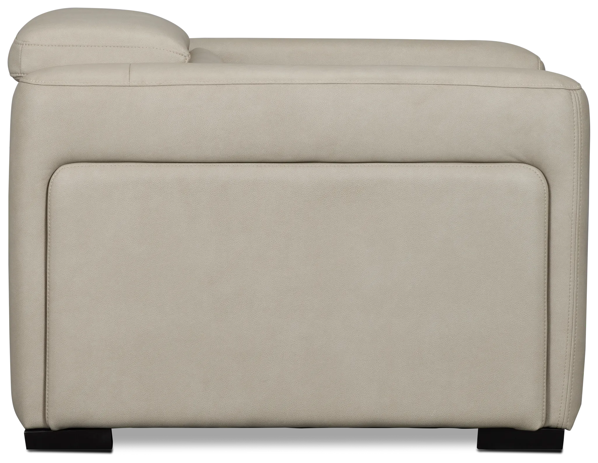 Melody Light Gray Micro Power Recliner