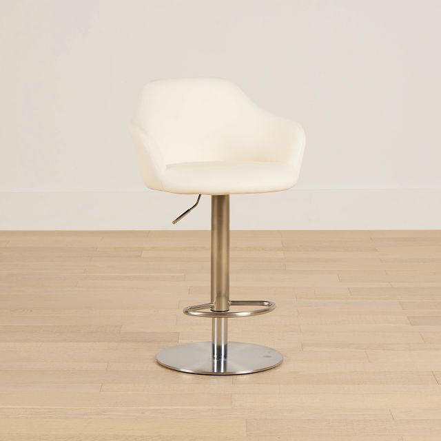 Hyde White Uph Adjustable Stool