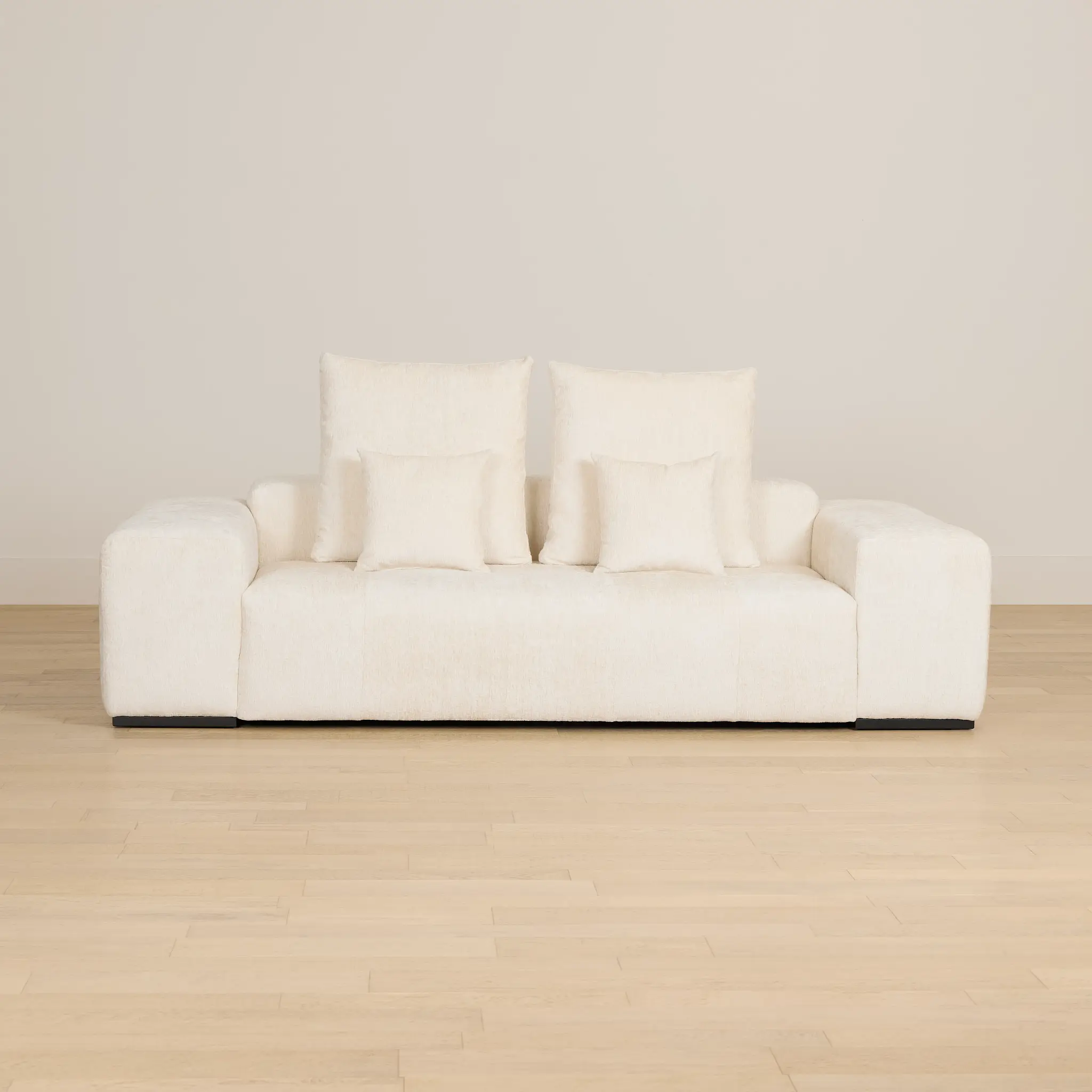 Skylar White Fabric Sofa Skylar White Fabric Sofa