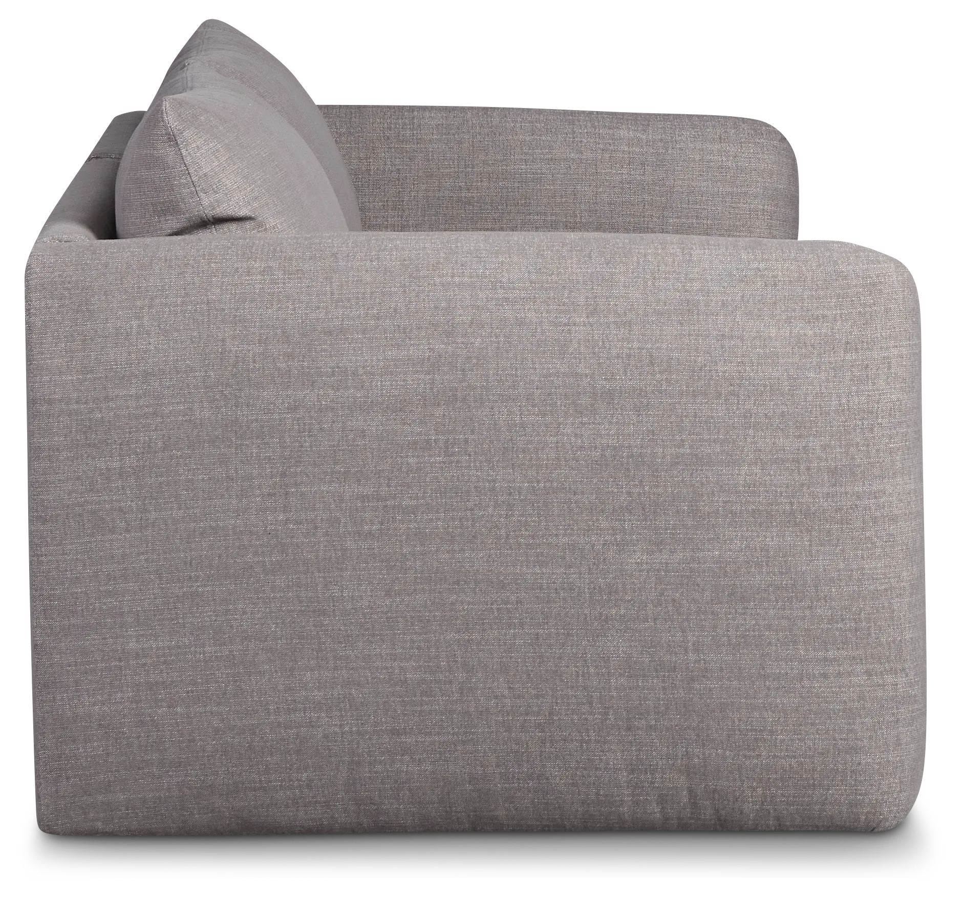 Serena Gray Fabric 2-piece Modular Sofa