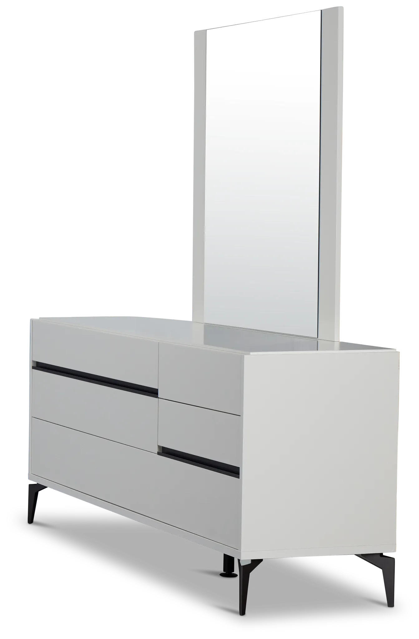 Oslo White Dresser & Mirror