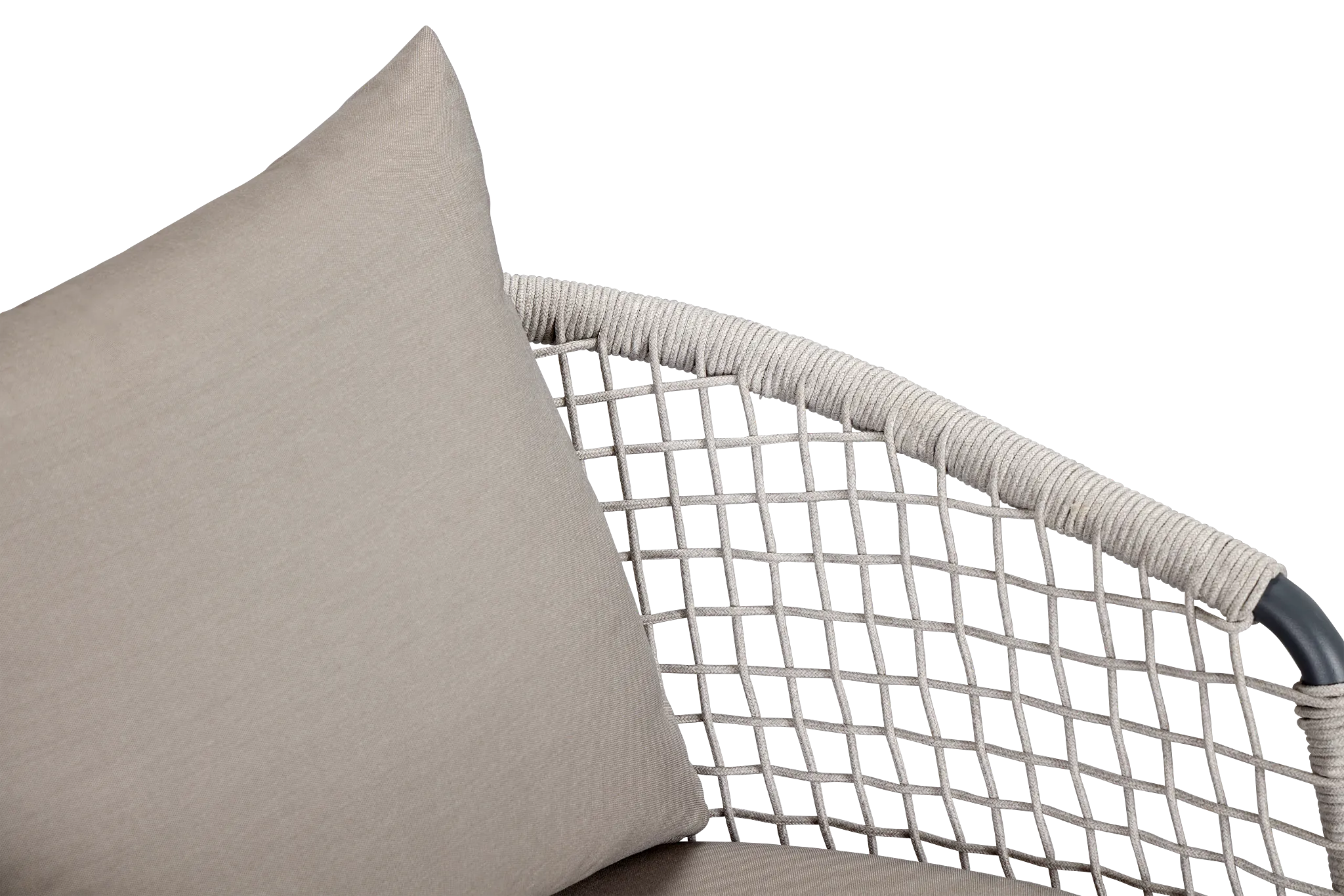 Antigua Gray Rope Arm Chair