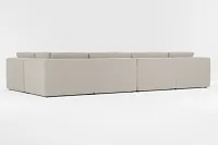 Destin Elevation Khaki Fabric 8-piece Pit Sectional