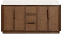 Pacific Mid Tone 72" Double Bathroom Vanity