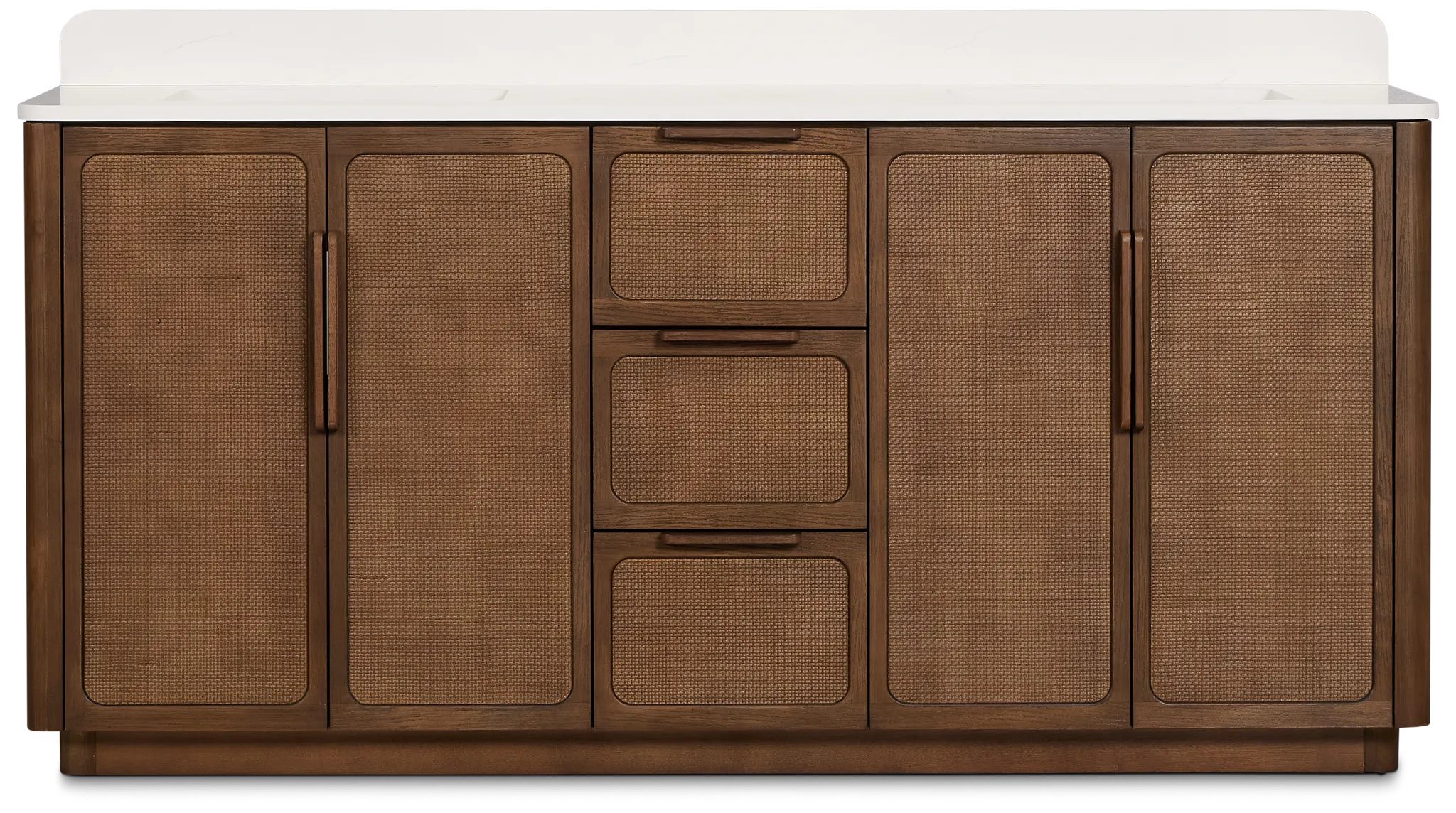 Pacific Mid Tone 72" Double Bathroom Vanity