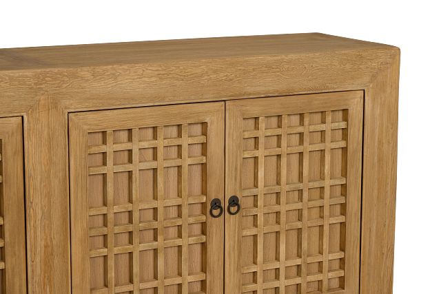 Lorah Light Tone Four-door Cabinet