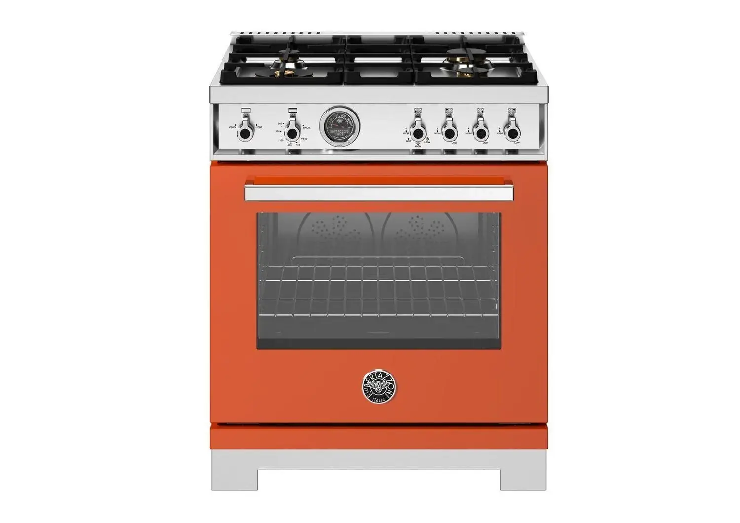 Bertazzoni 304 Series Orange 30" Gas Range Bertazzoni 304 Series Orange 30" Gas Range