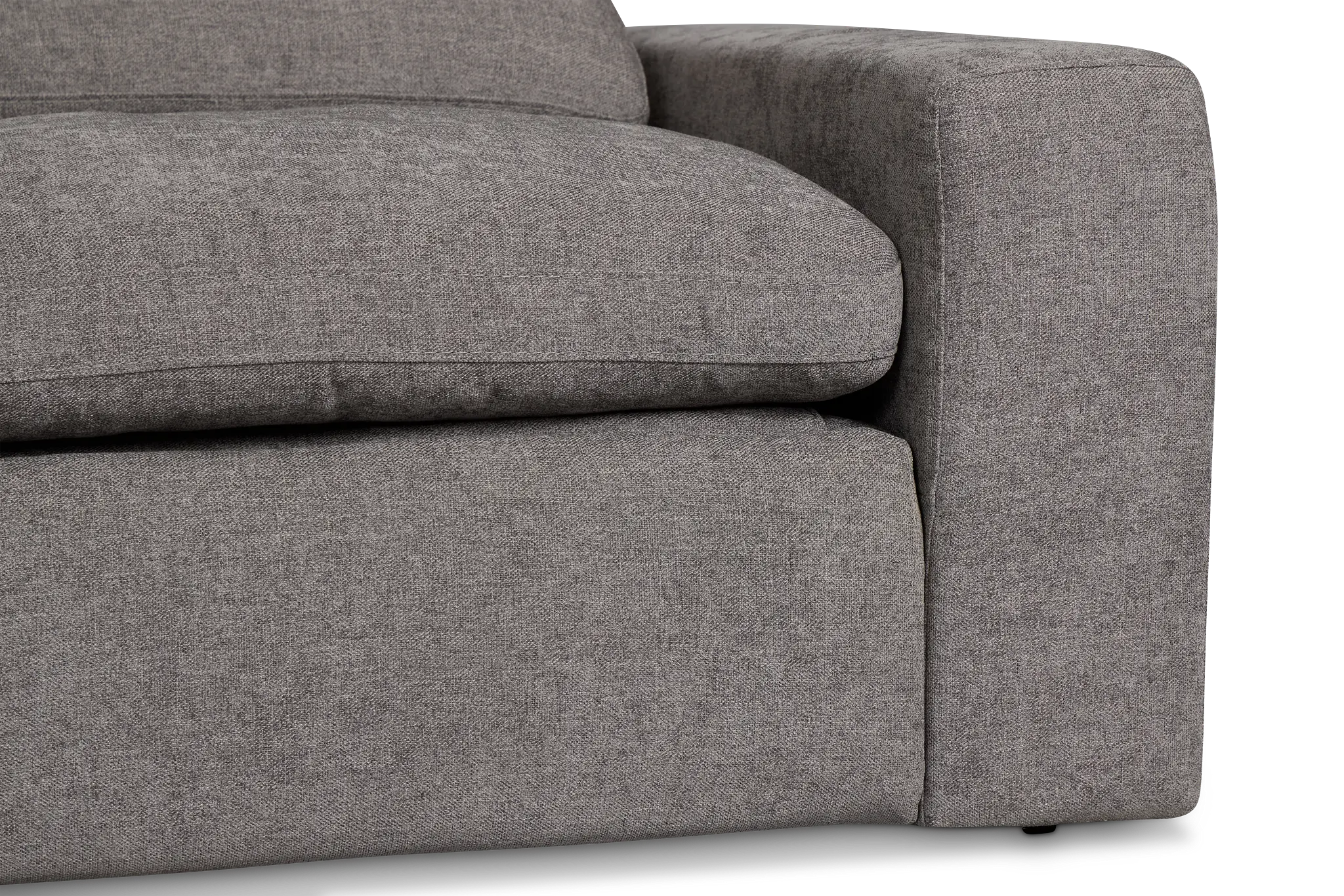 Drift Dark Gray Fabric Medium Triple Power 2-arm Sectional Drift Dark Gray Fabric Medium Triple Power 2-arm Sectional