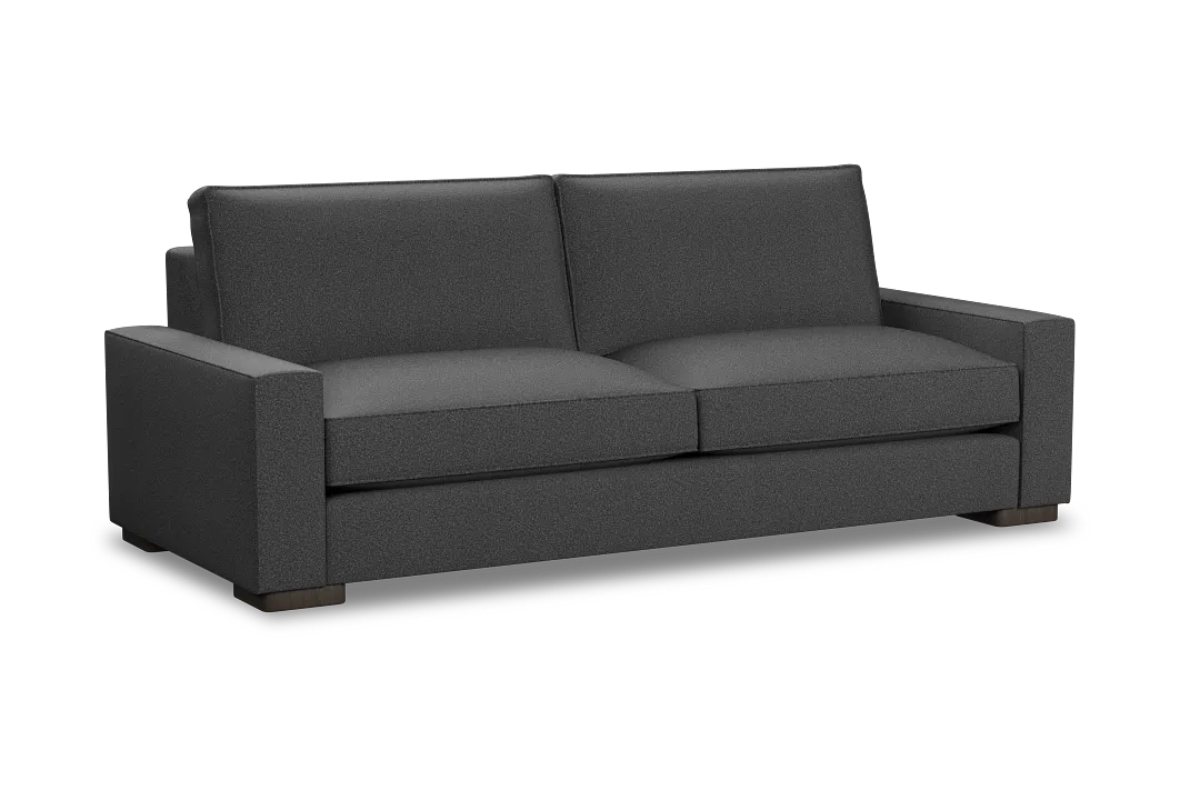Edgewater Delray Dark Gray 96" Sofa W/ 2 Cushions