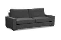 Edgewater Delray Dark Gray 96" Sofa W/ 2 Cushions