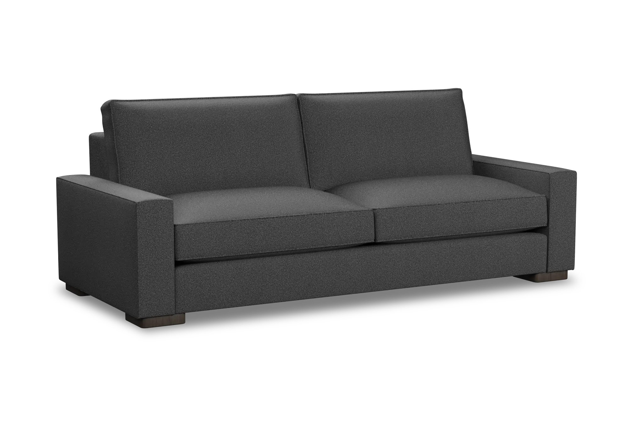 Edgewater Delray Dark Gray 96" Sofa W/ 2 Cushions Edgewater Delray Dark Gray 96" Sofa W/ 2 Cushions