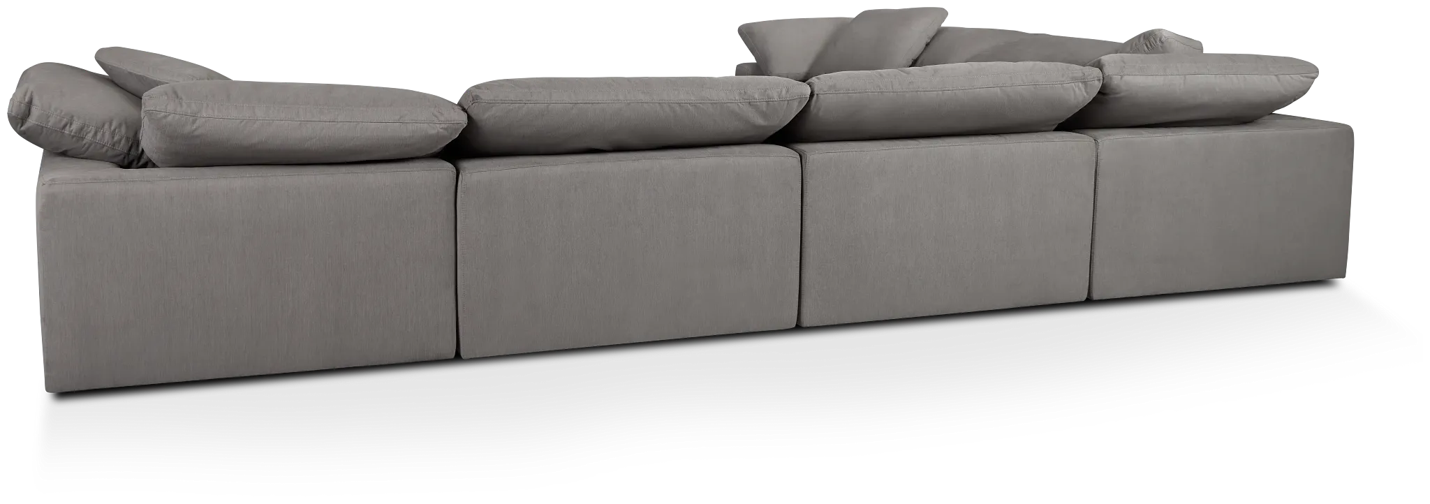 Nixon Light Gray Fabric 6-piece Modular Sectional