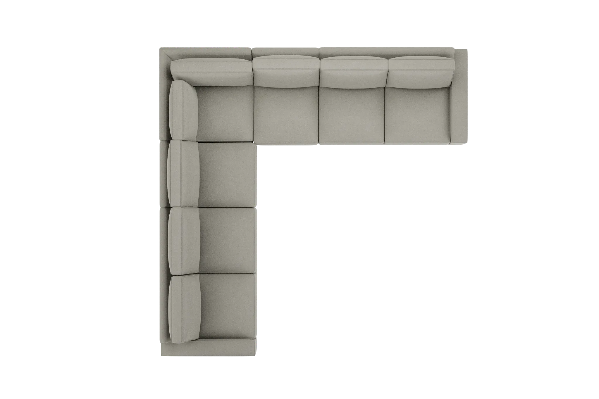 Edgewater Elite Gray Large Two-arm Sectional