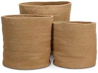 Buck Light Brown Set Of 3 Basket