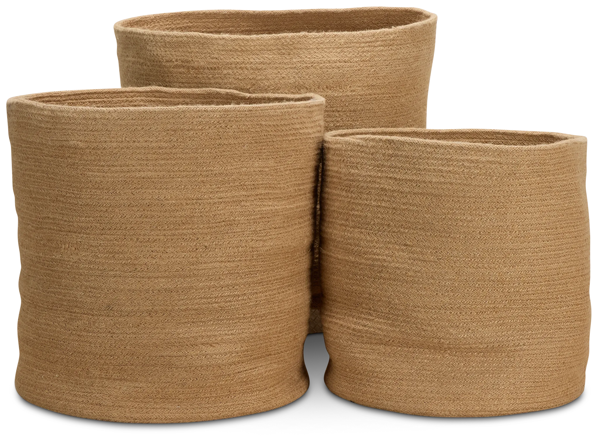 Buck Light Brown Set Of 3 Basket