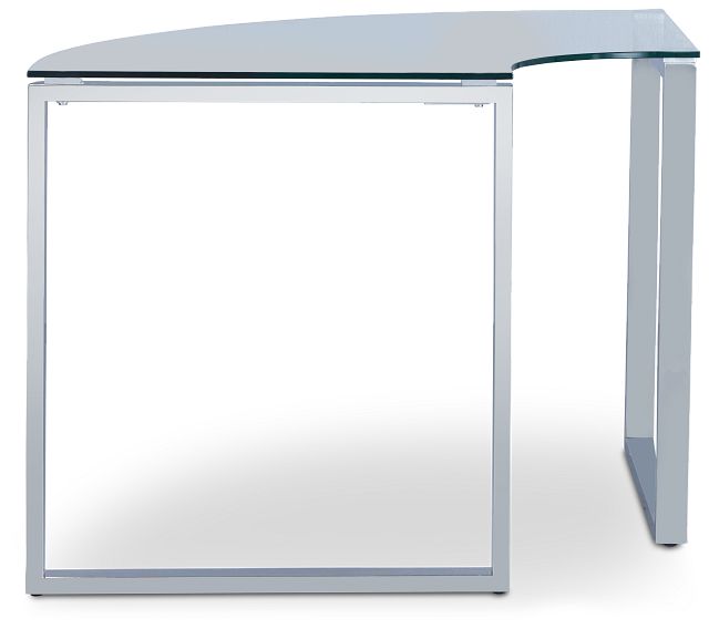 Olympia 40" Glass Corner Desk