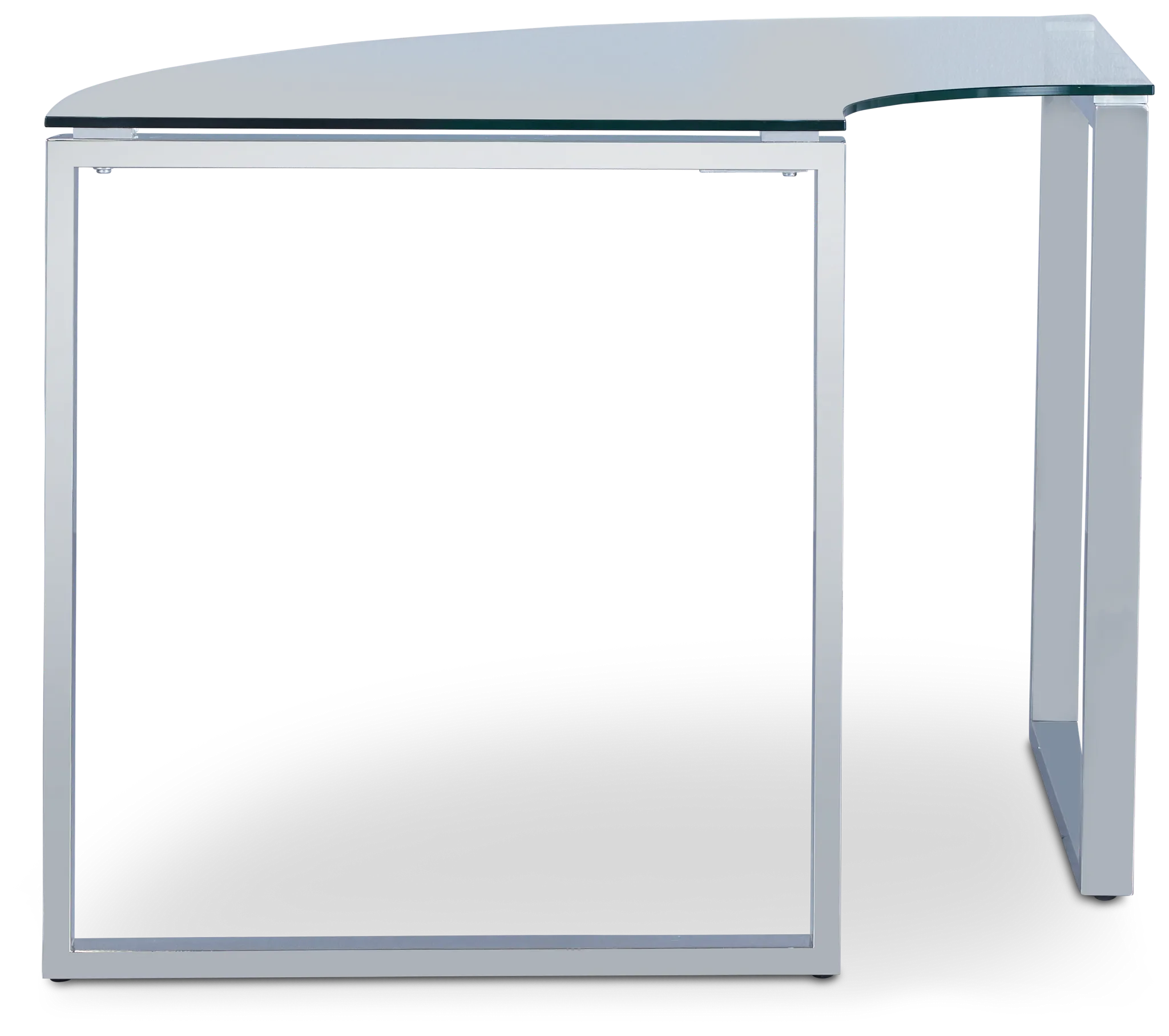Olympia 40" Glass Corner Desk