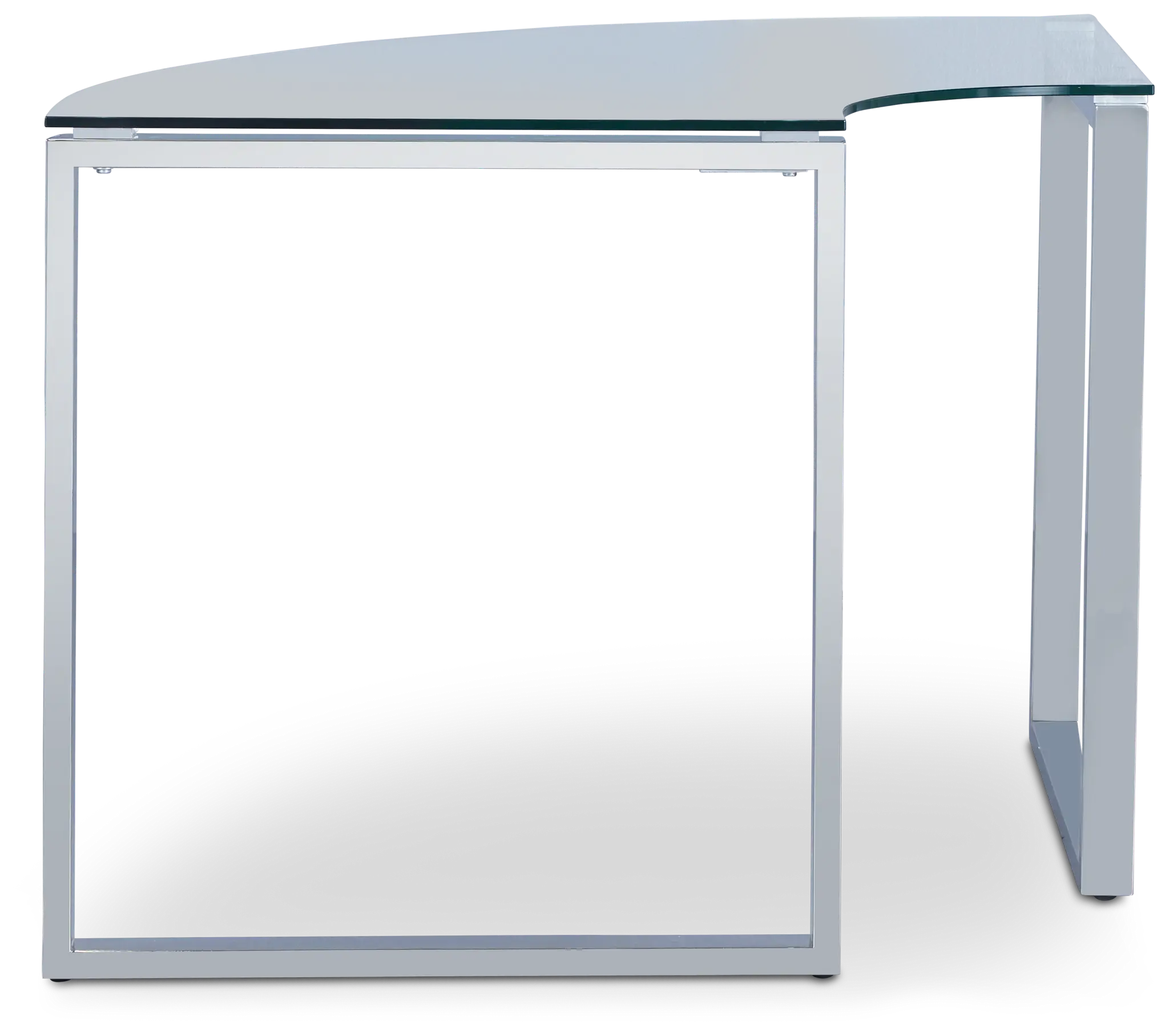 Olympia 40" Glass Corner Desk Olympia 40" Glass Corner Desk