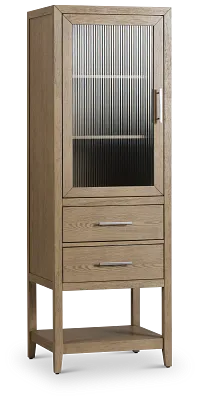 Alden Light Gray Linen Cabinet