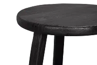 Ronan Black Round End Table