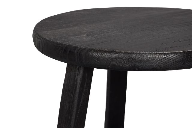 Ronan Black Round End Table