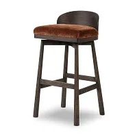 Four Hands Cloris Dark Tone 30" Upholstered Barstool