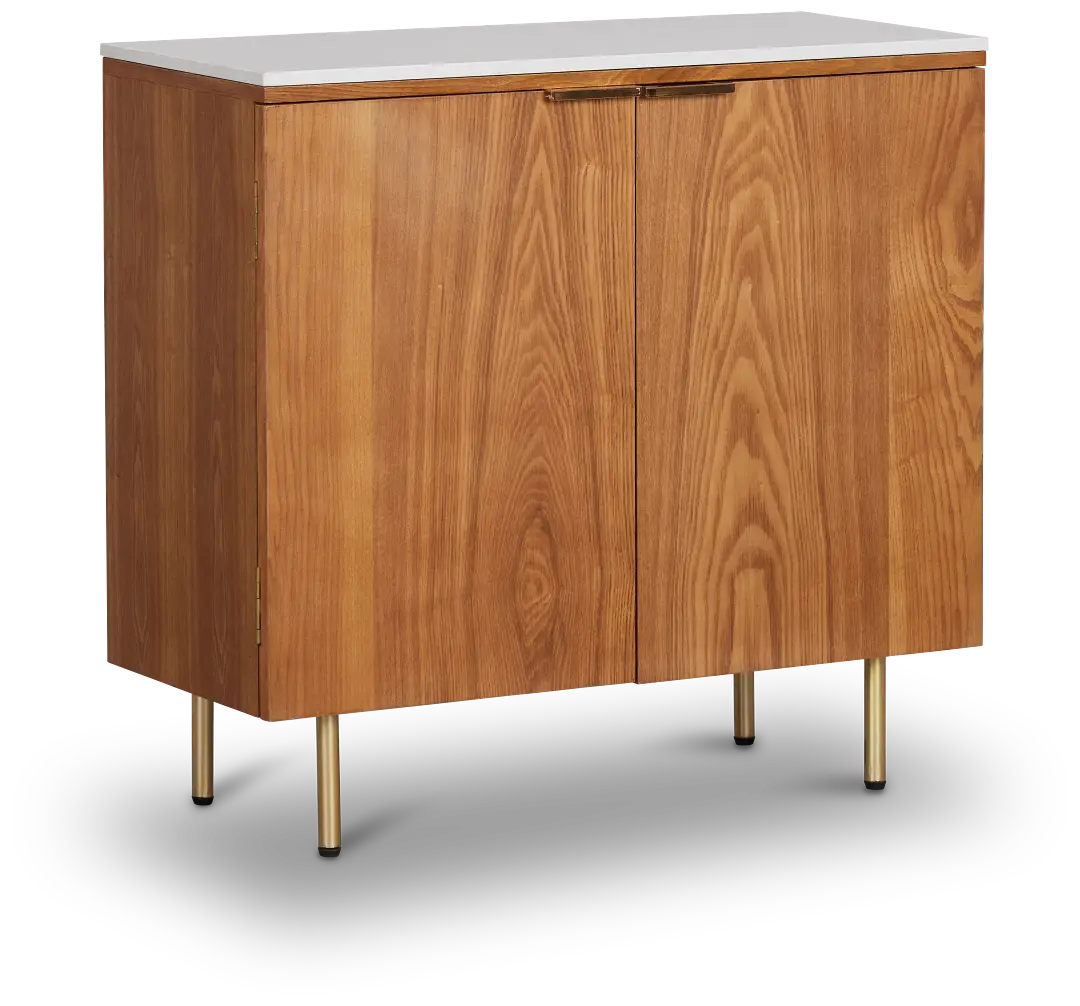 Tanner Light Tone Marble Two-door Cabinet Tanner Light Tone Marble Two-door Cabinet