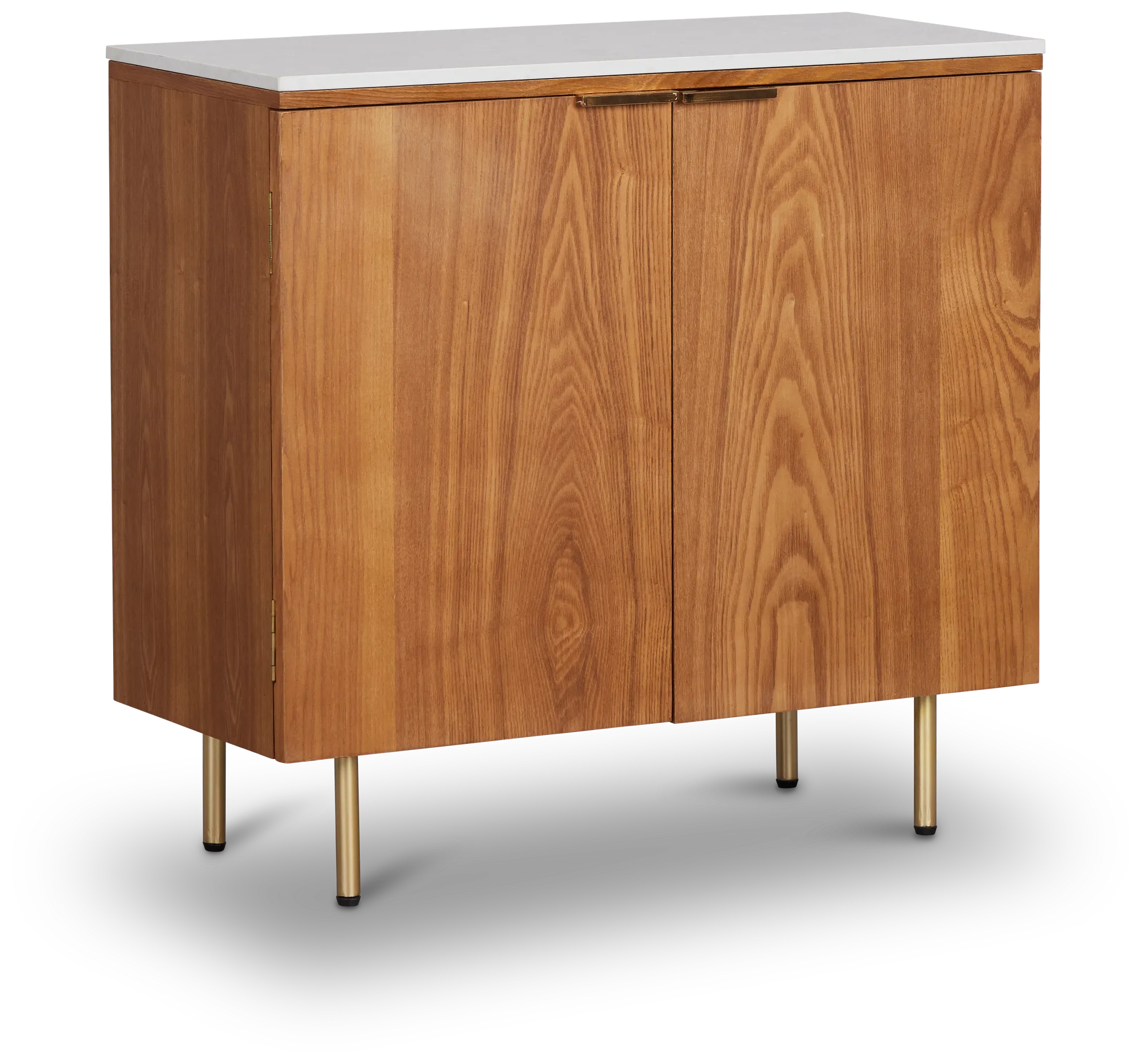 Tanner Light Tone Marble Two-door Cabinet