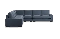 Edgewater Elevation Dark Blue Large Two-arm Sectional