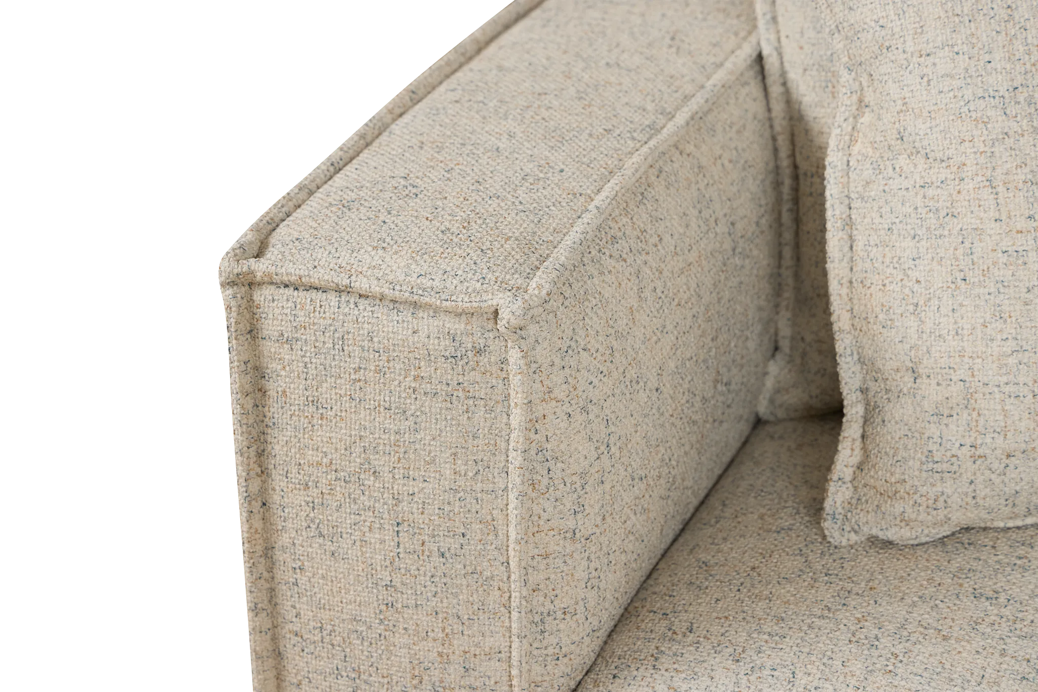 Tatum Beige Fabric 4-piece Modular Sectional