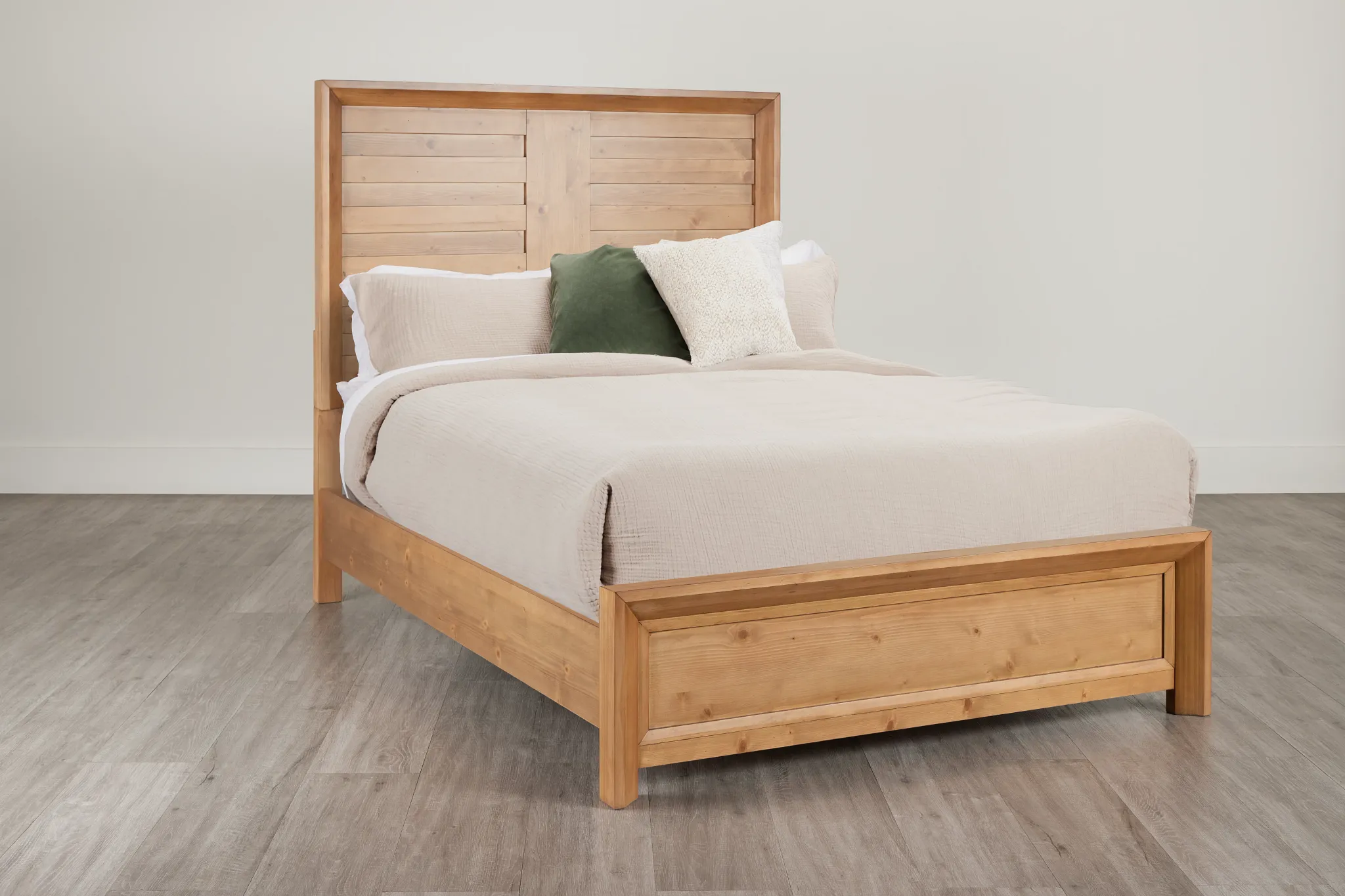 Vail Light Tone Panel Bed