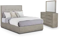 Madden Light Tone Wood Platform Bedroom